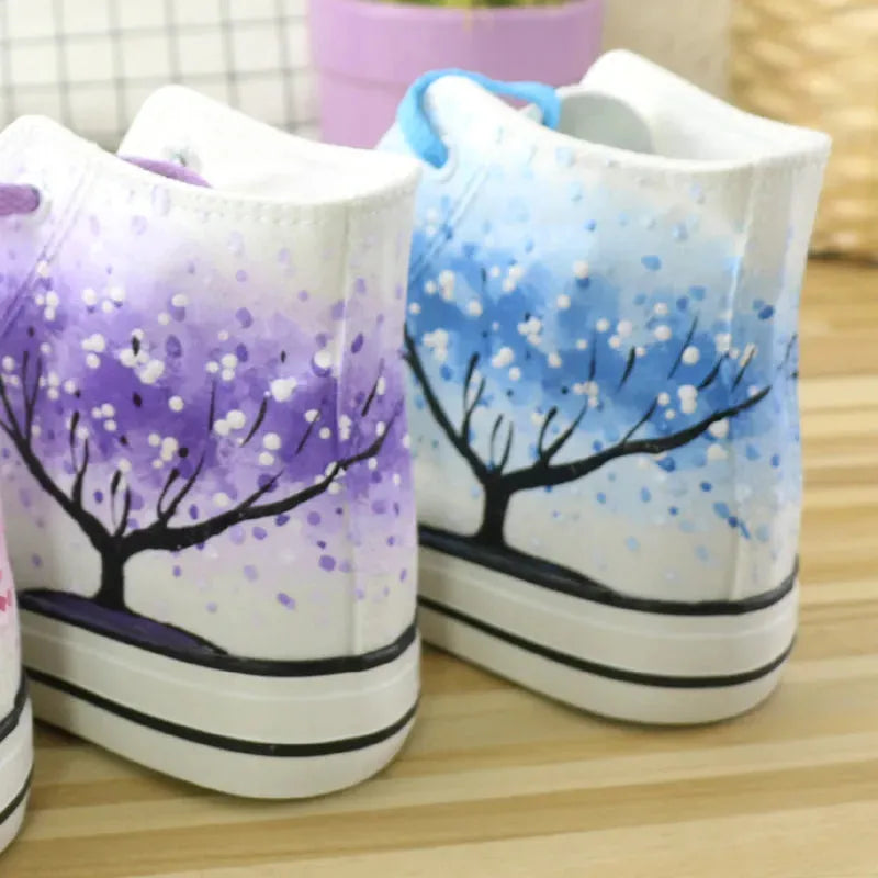 High Top Canvas Shoes For Summer And Autumn - Bellarte Enchanté High Top Canvas Shoes For Summer And Autumn